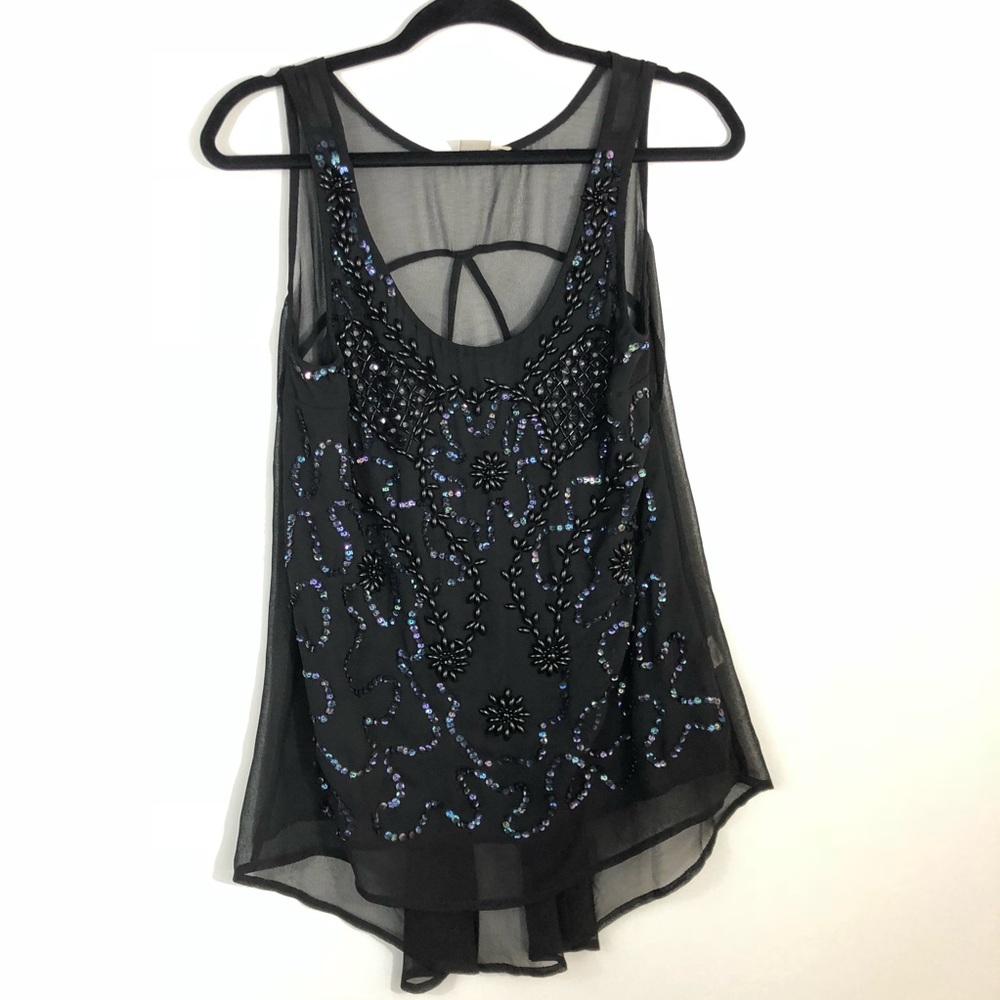 Urban Outfitters Hazel Beaded Shirt